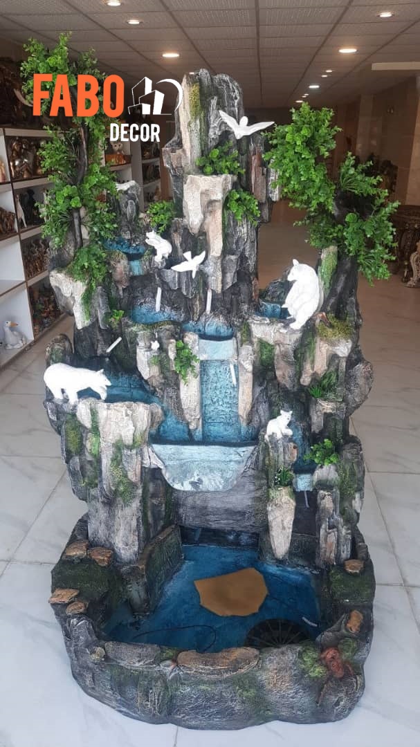 آبنما فایبر گلاس نشکن کد 718/ ارتفاع حدود 180 سانتیمتر