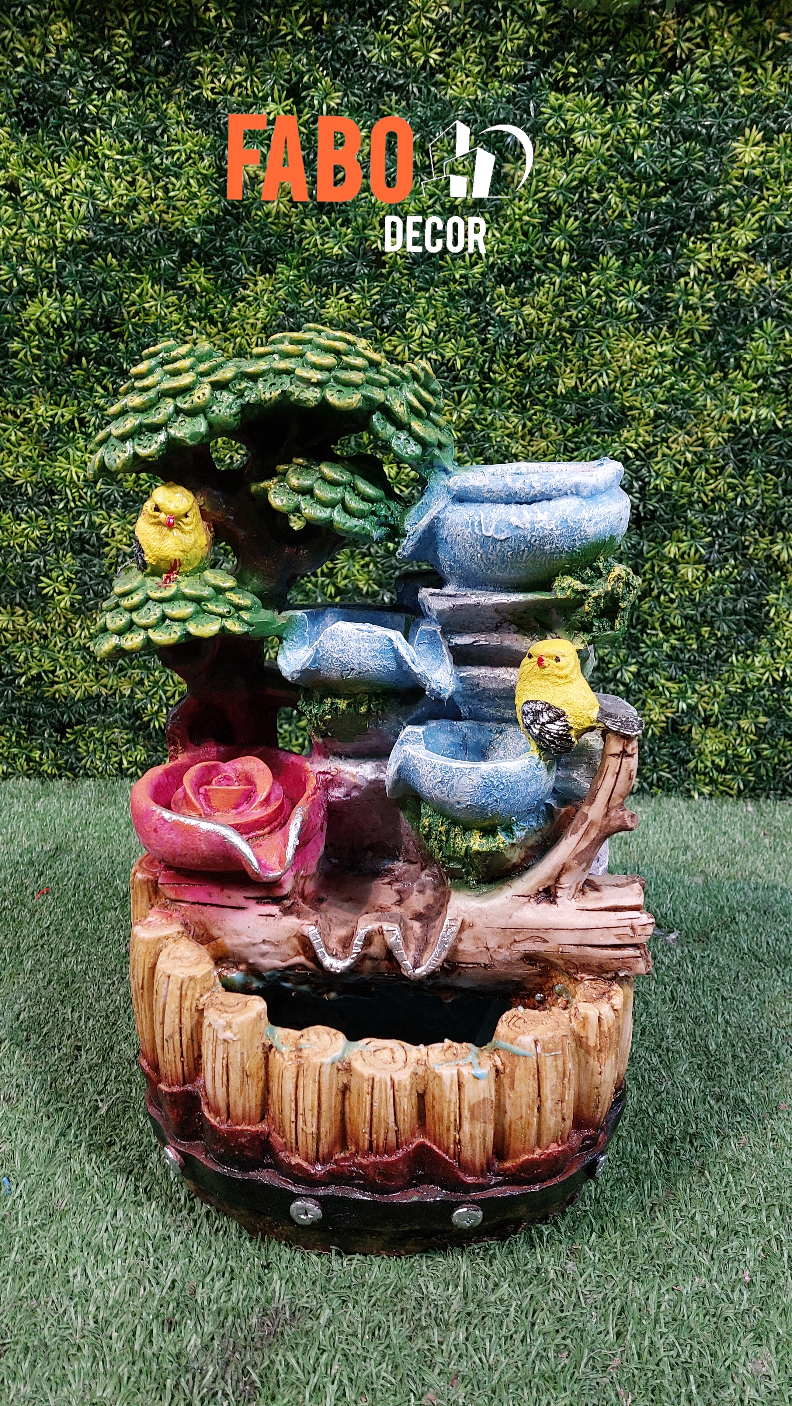 آبنمای رومیزی پلی استر با قابلیت نور پردازی کد 324