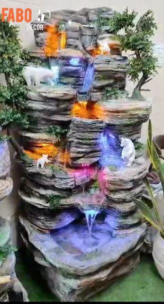 آبنما فایبر گلاس نشکن کد 744/ ارتفاع حدود 180 سانتیمتر