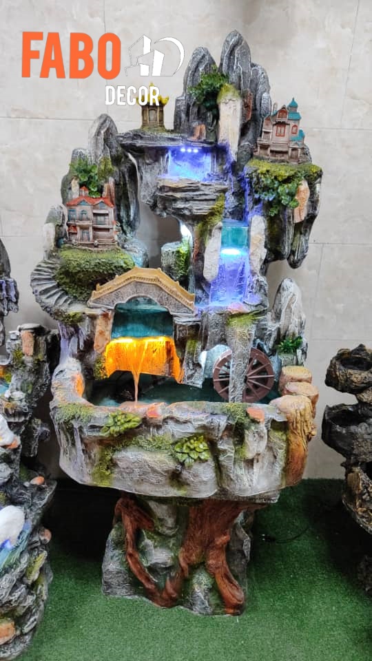 آبنما فایبر گلاس نشکن کد 721/ ارتفاع حدود 180 سانتیمتر