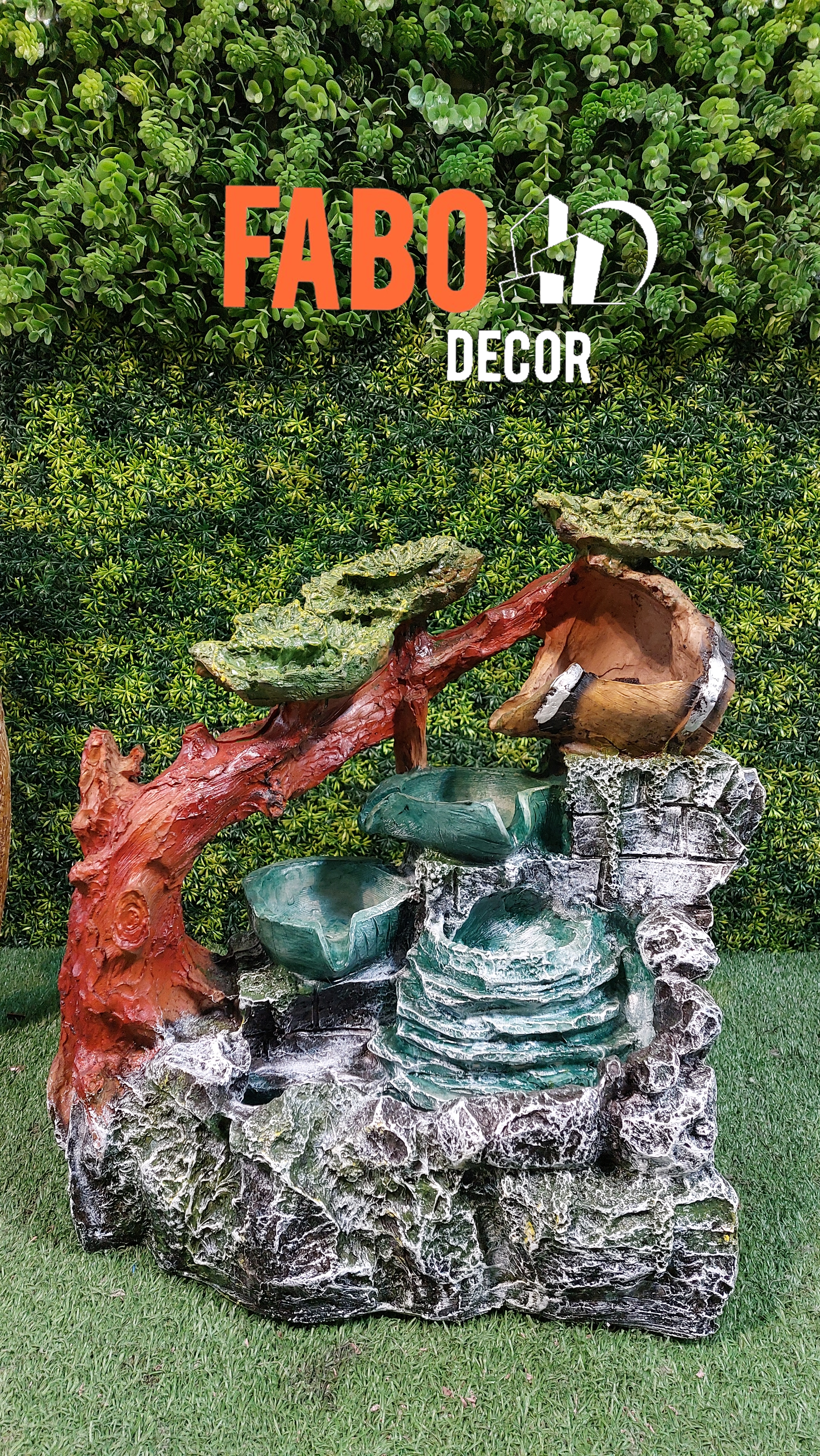 آبنمای رومیزی طرح پلکانی با قابلیت نور پردازی کد 326